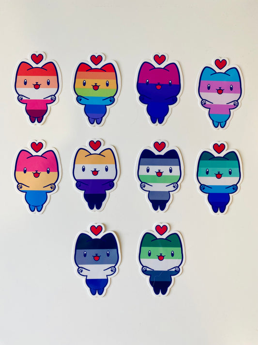 Pride Cat Stickers
