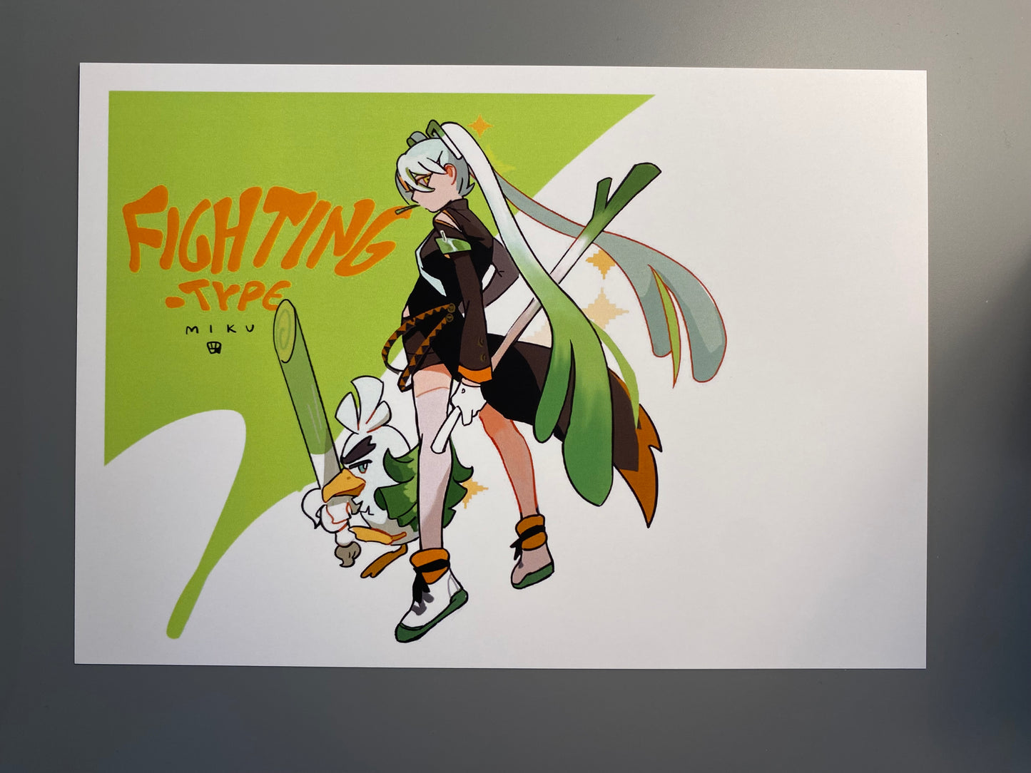 Hatsune Miku Print - PKMN Fighting