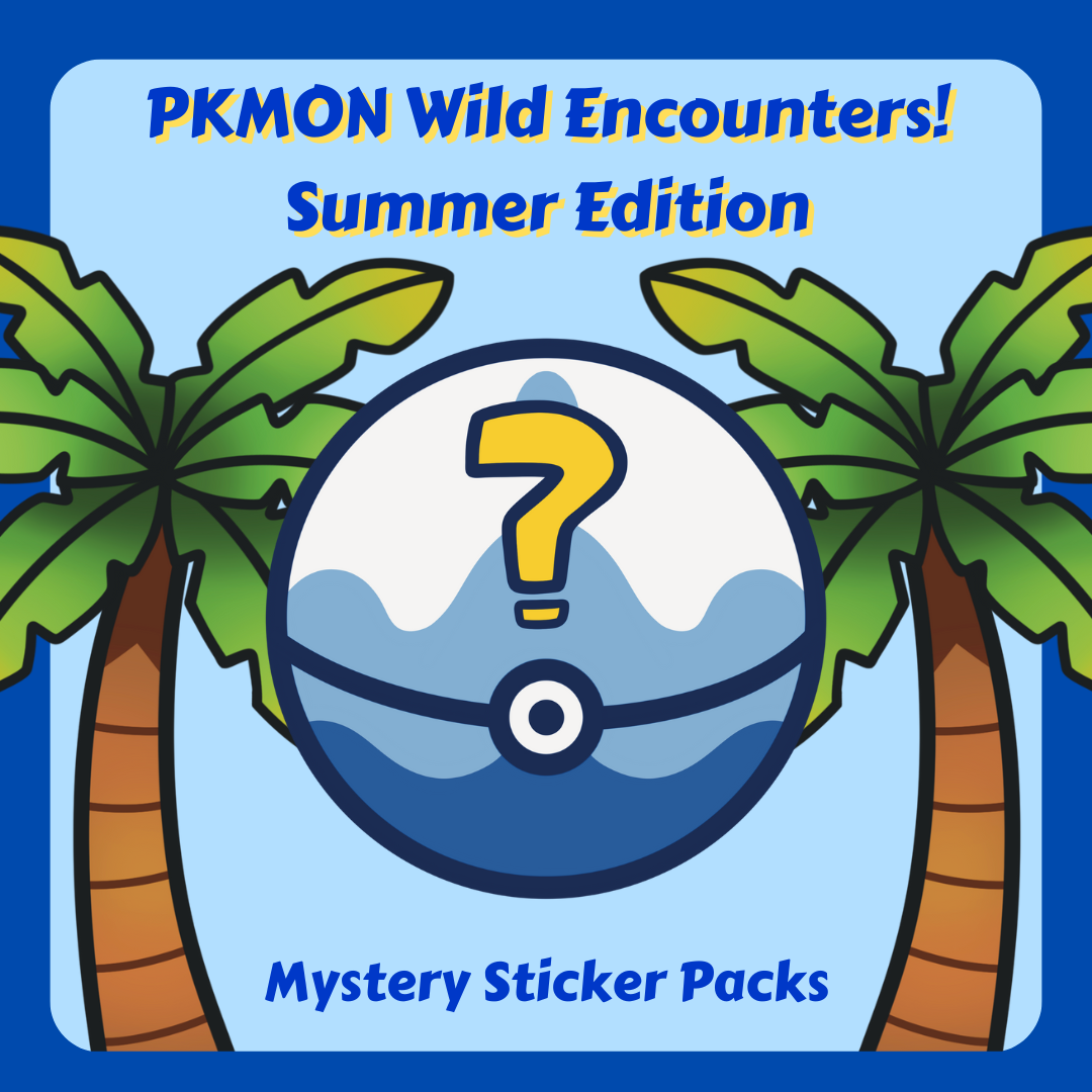 Pokemon Mystery Sticker Packs - SUMMER EDITION