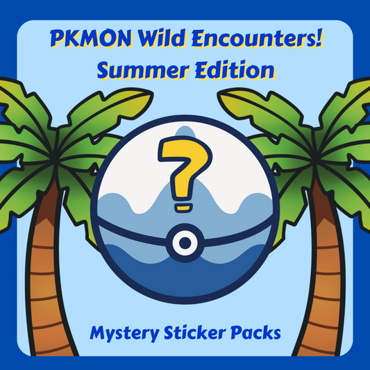 Pokemon Mystery Sticker Packs - SUMMER EDITION